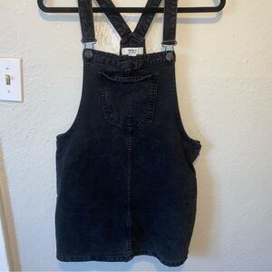 BLACK DENIM OVERALL DRESS
